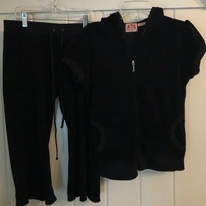 Black Juicy Tracksuit Set